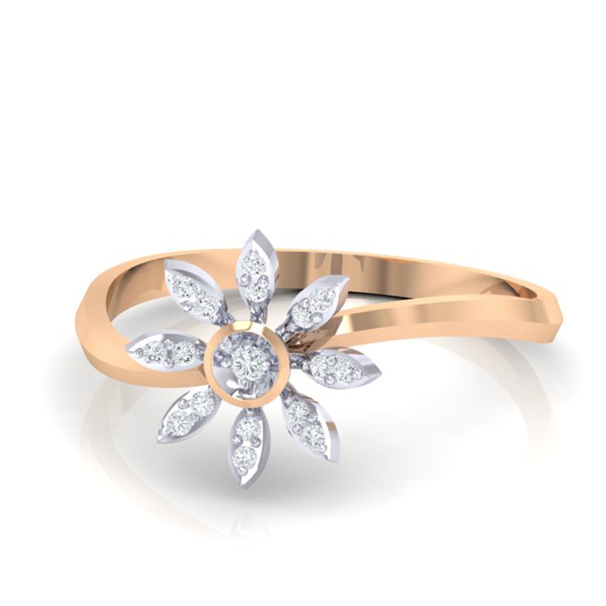 Floral Diamond Engagement Ring | Jewelry by Johan - Jewelry by Johan